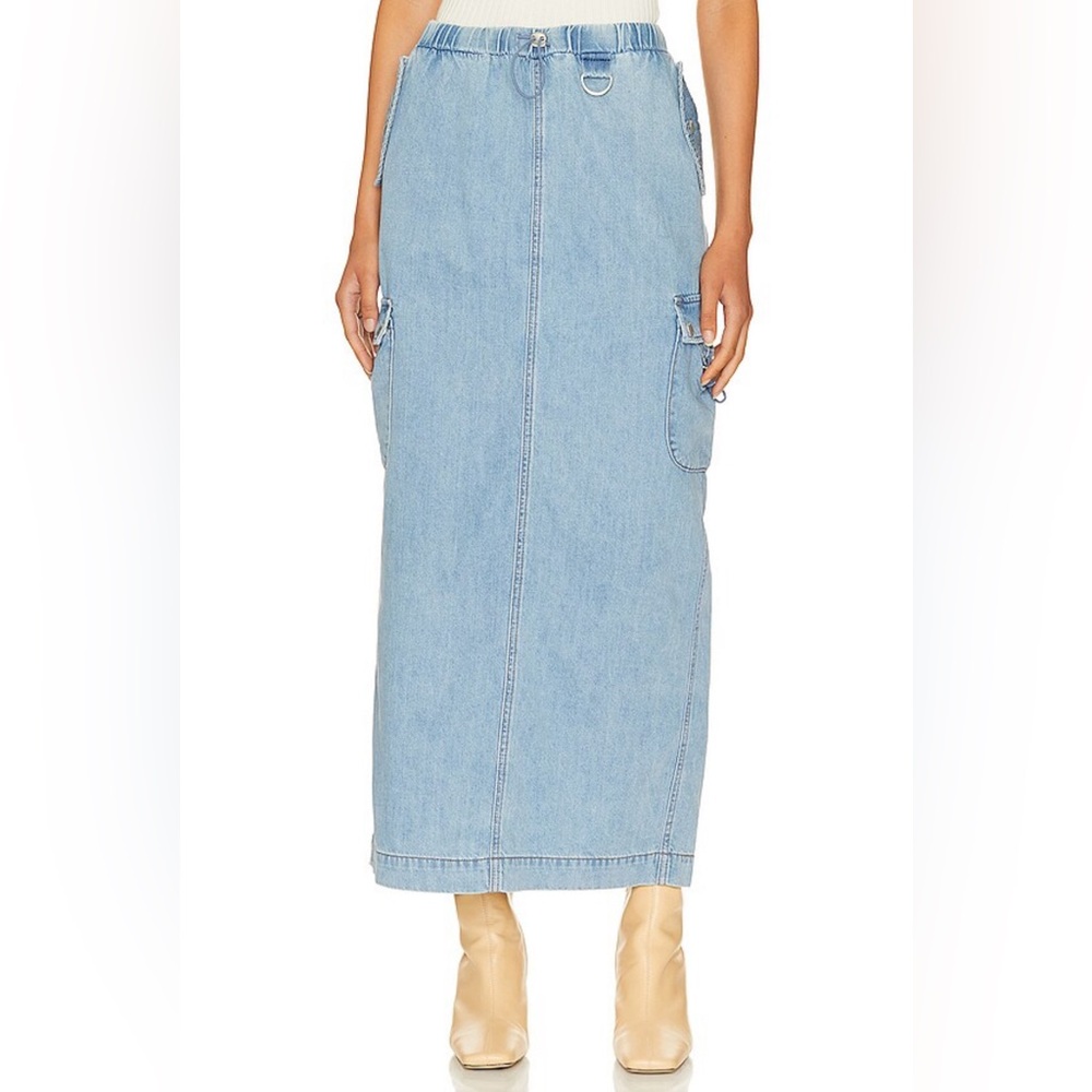 NWT BLANKNYC Cargo Denim Skirt in Backtrail